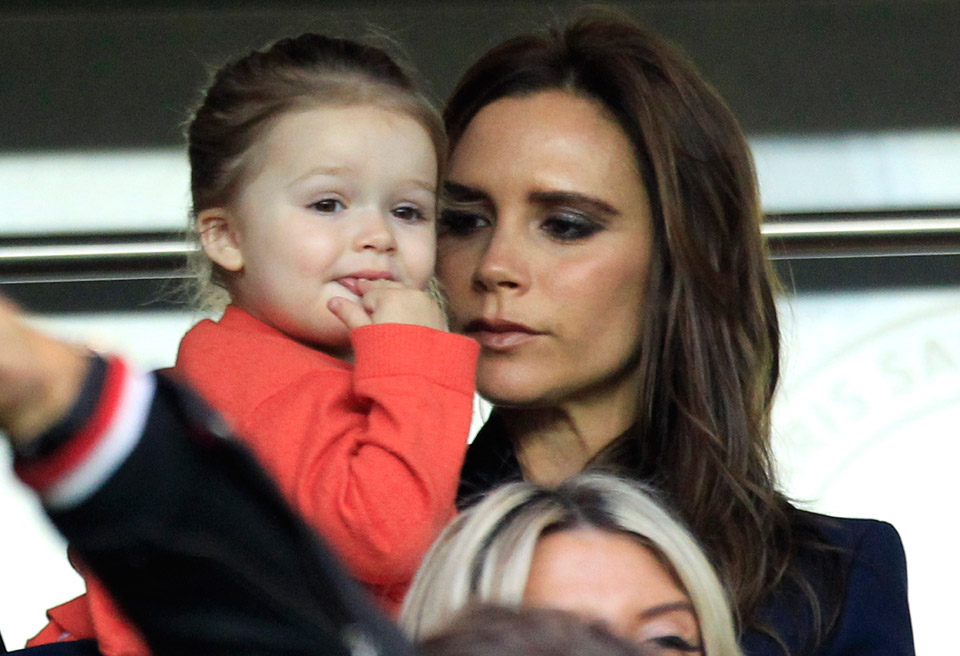 Victoria Beckham And Harper Watch David Beckham's VERY Emotional Last Ever Football Game