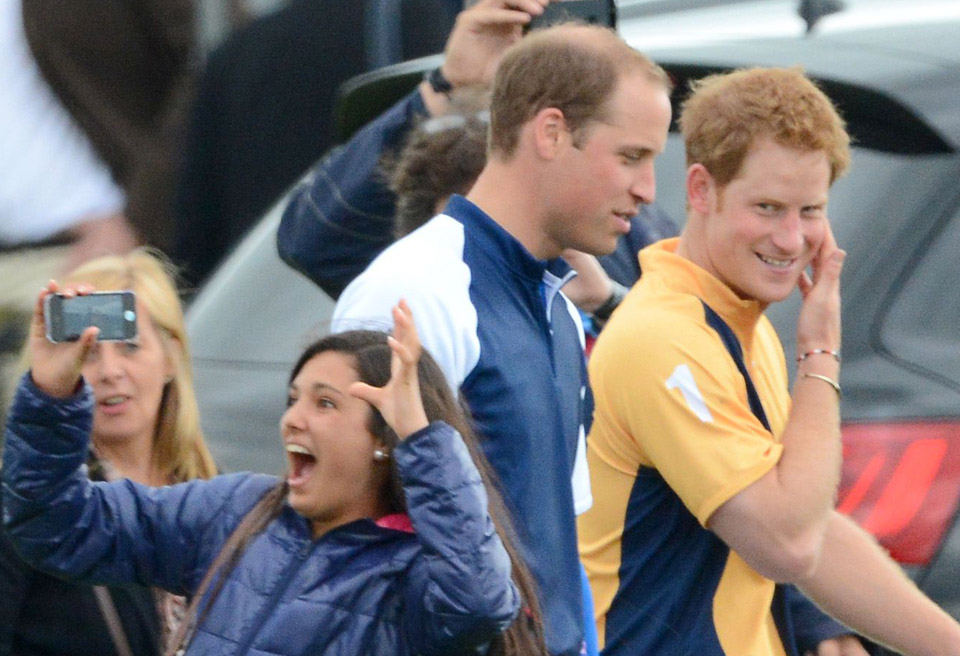 Prince William & Prince Harry Cause Hysteria At The Polo