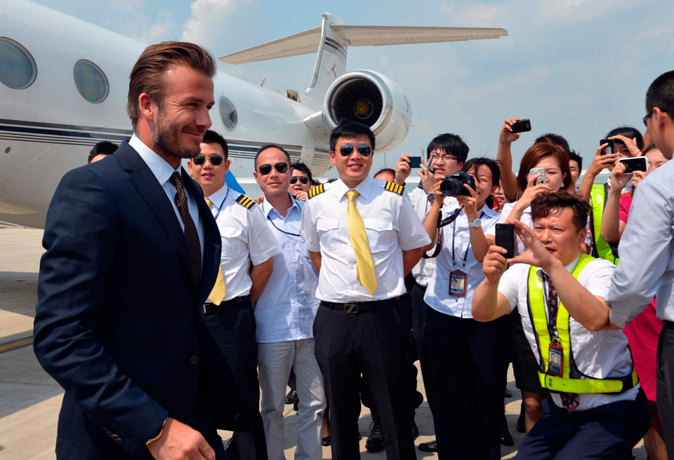 David Beckham Causes Hysteria In China
